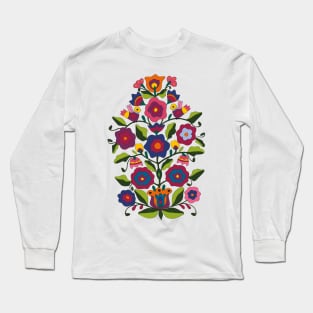 Ukrainian Motif - Folk Embroidery Art Long Sleeve T-Shirt